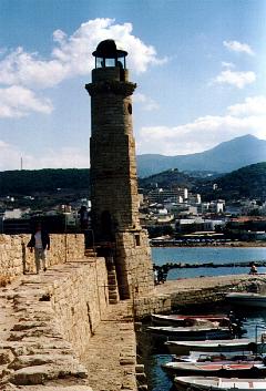 Leuchtturm im alten Hafen von Rethymnon