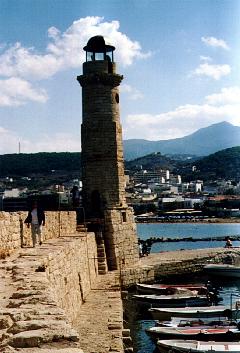 Leuchtturm im alten Hafen von Rethymnon